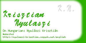 krisztian nyulaszi business card